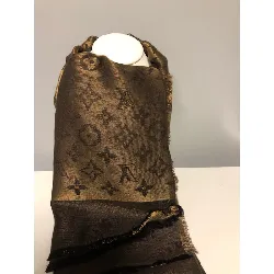 chale etole louis vuitton 401910 monogram tissu marron or