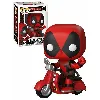 figurine pop dead pool n° 45 - deadpool avec scooter