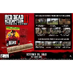 jeu xbox one red dead redemption ii 2 edition spéciale