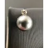 bo perles de tahiti+diamant or 750 millième (18 ct) 4,04g