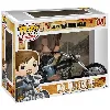 figurine funko pop! the walking dead: daryl dixon sur moto