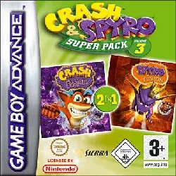 jeu gameboy advance gba crash spyro superpack vol 3