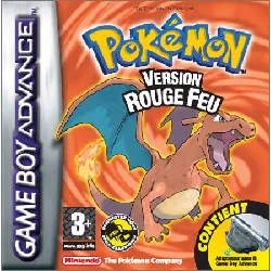 jeu gameboy advance gba pokemon version rouge feu