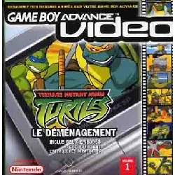 jeu gameboy advance gba teenage mutant ninja turtles le demenagement