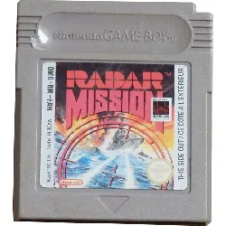 jeu gameboy gb radar mission