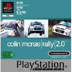 jeu ps1 colin mcrae rally 2.0 platinum