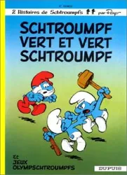 livre les schtroumpfs tome 9 - schtroumpf vert et vert schtroumpf
