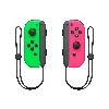 paire de manettes joy con gauche vert néon et droite rose