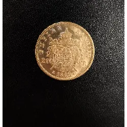 piece or 20 francs napoleon iii tête lauree 1862 a or 916 millième (22 ct) 6,44g