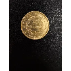 piece or 20 francs napoleon tête lauree 1809 a or 916 millième (22 ct) 6,42g