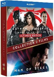 blu-ray batman vs superman man of steel coffret 2 films bluray dc comics