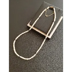 collier perles blanches et grises or 750 millième (18 ct) 7,94g
