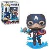figurine pop marvel avengers endgame n° 573 - captain america avec bouclier cassé et mjolnir