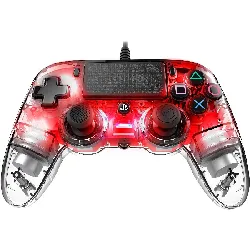 manette filaire nacon ps4 lumineuse rouge