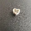 pandora charm coeur vide 2 couleurs argent 925 millième (22 ct) 1,54g