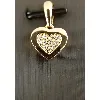 pendentif coeur serti de 13 diamants or 750 millième (18 ct) 2,02g