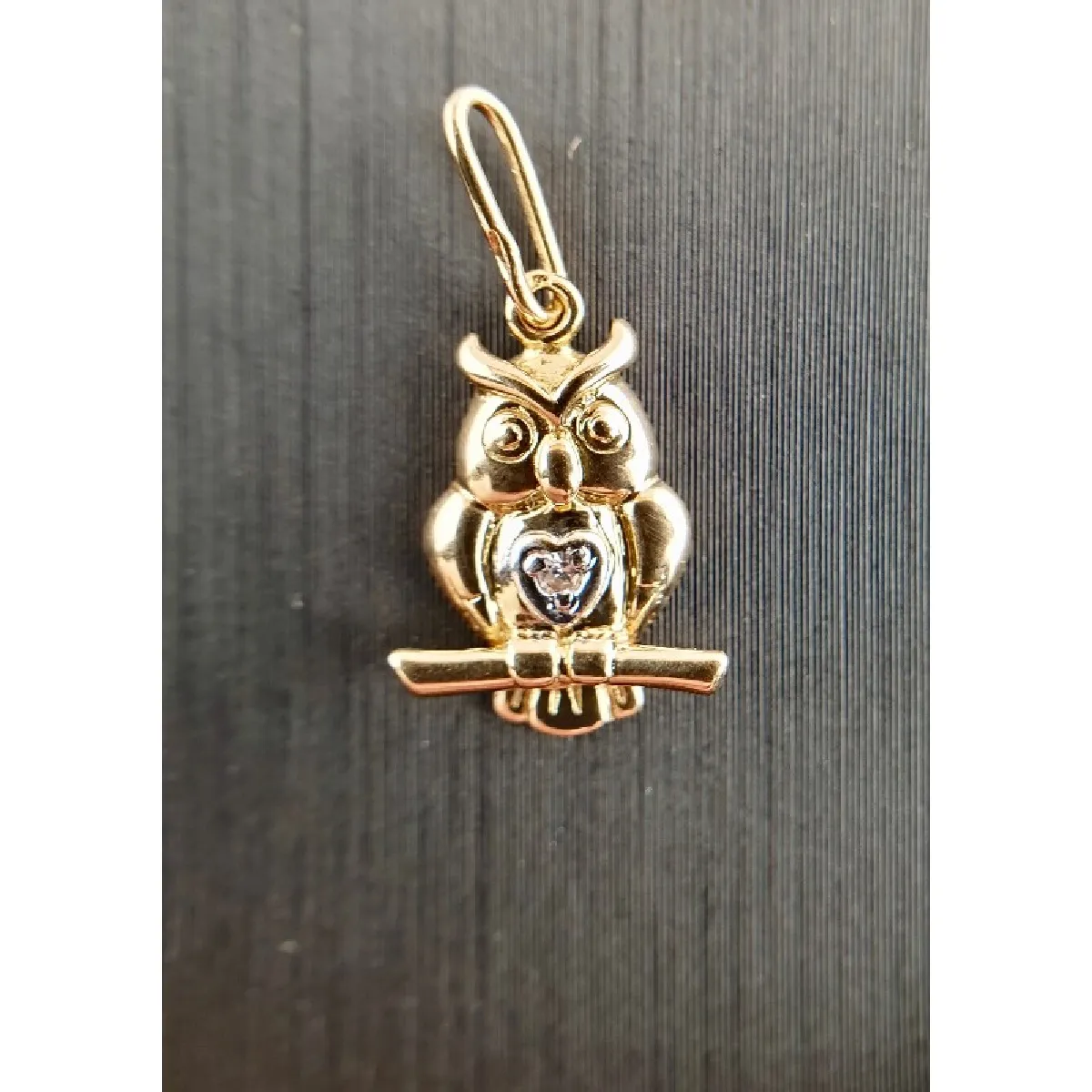 Pendentif Hiboux En Or 18 Carats (750/1000) - Poids 0.96g, Occasion