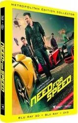 blu-ray need for speed - combo blu - ray 3d + blu - ray + dvd - édition boîtier steelbook