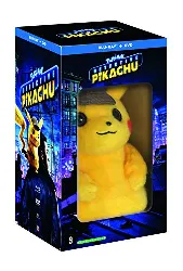 blu-ray pokémon - détective pikachu [édition limitée - + dvd + peluche]