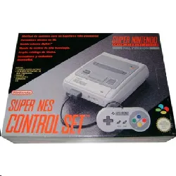 console nintendo super nes snes control set