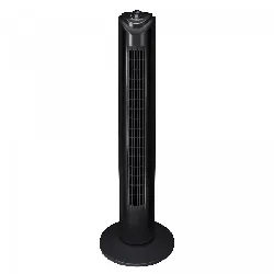 evatronic ventilateur colonne 82cm 45w 3 vitesses noir 001335
