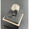 bague agatha bandeau nacre/oxydes blancs argent 925 millième (22 ct) 16,13g
