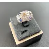 bague oxydes de couleur+blancs argent 925 millième (22 ct) 10,03g