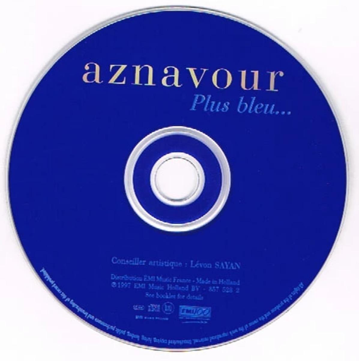 Cd Charles Aznavour - Plus Bleu ... (1997)