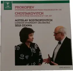 cd prokofiev / chostakovitch - mstislav rostropovich, london symphony orchestra, seiji ozawa - symphonie concertante pour violonce
