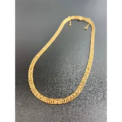 collier maille fantaisie avec chainette or 750 millième (18 ct) 27,33g
