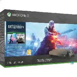 console microsoft xbox one x 1to edition limitée battlefield v