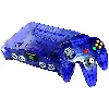 console nintendo 64 n64 clear ice blue