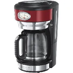 cafetière filtre russell hobbs retro 21700-56 rouge ruban intense