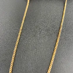 collier or maille gourmettte or 750 millième (18 ct) 4,77g