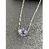collier swarovski pendentif cristal violet