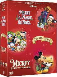 dvd mickey, la magie de noël + le calendrier de noël + mickey, il était une fois noël - pack
