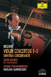 dvd mozart - violin concertos 1 - 5 & sinfonia concertante - nikolaus harnoncourt