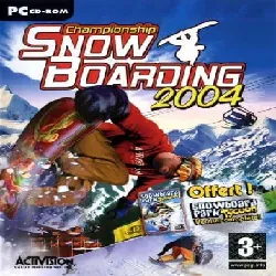jeu pc championship snow boarding 2004