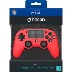 manette filaire nacon ps4 rouge (bigben)