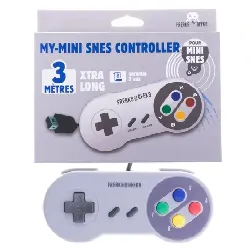 manette freaks & geeks pour mini super nes avec cable de 3  m