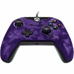 manette xbox one filaire  pdp deluxe camouflage violette