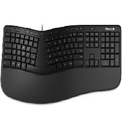 microsoft ergonomic keyboard clavier ergonomique filaire noir france, belgique