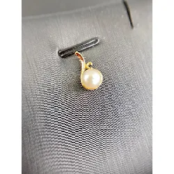 pendentif perle blanche or 750 millième (18 ct) 0,62g