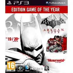 jeu ps3 batman arkham city edition game of the year