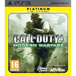 jeu ps3 call of duty 4: modern warfare platinum
