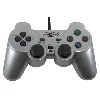 manette ps2 vibrante silver under control 1104