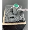 11ex0630ml bague pierre malachite forme ronde