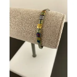 31206256 bracelet perles miyuki gris/vert 54mm
