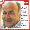 cd josé van dam le maitre du chant