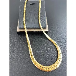 collier or maille anglaise or 750 millième (18 ct) 17,50g